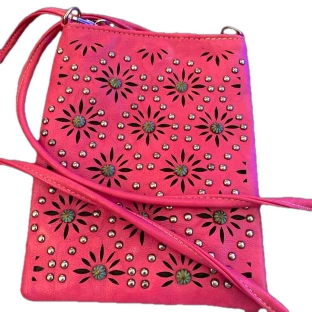 American Bling mini shoulder bag in hot pink